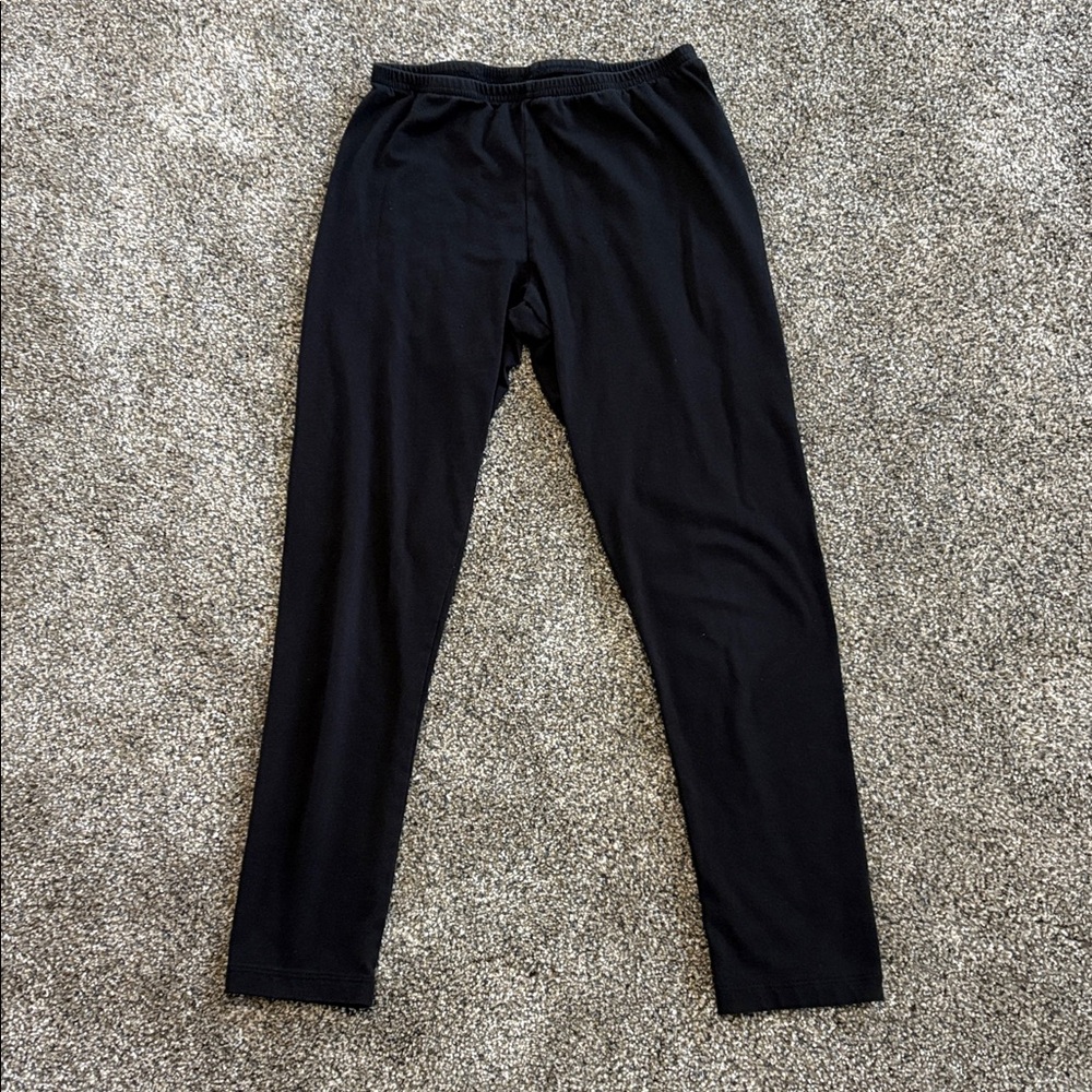 Girls Faded Glory Black Leggings Size Large 10/12